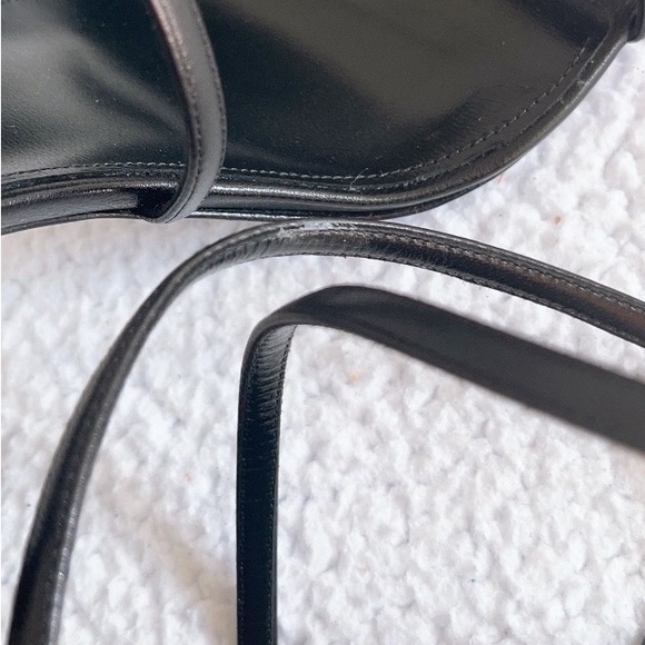 Saint Laurent Date 110 Leather Sandal in black - Picture 9 of 16